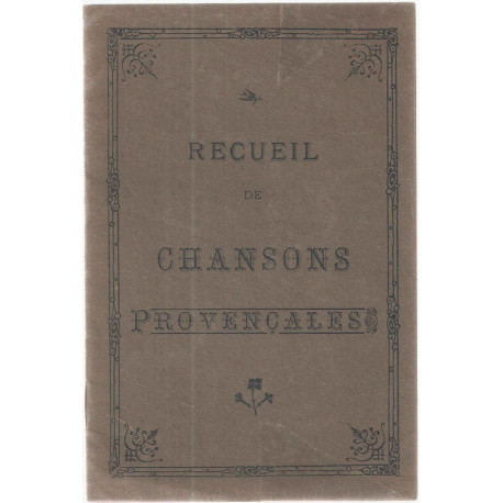 Recueil de Chansons provençales