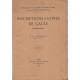 Inscriptions Latines de GAULE (Narbonnaise) Fascicule I et II