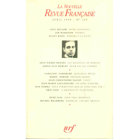 La Nouvelle Revue Française.No 549 -