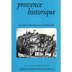 Provence Historique . ETUDES D'HISTOIRE DU PATRIMOINE