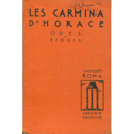Les Carmina Odes et Epodes