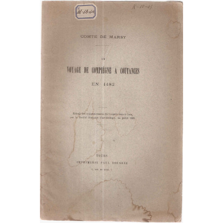 Un voyage de Compiègne à Coutances en 1482
