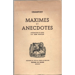 Maximes et anecdotes