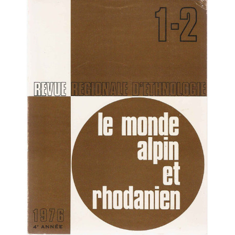 Le monde alpin et rhodanien.1-2