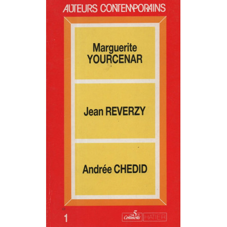 Yourcenar/chedid (Aut.Contemporains)