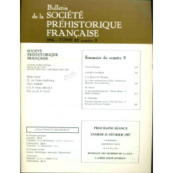 Bulletin de la Société préhistorique française . Tome 83 . Numéro...