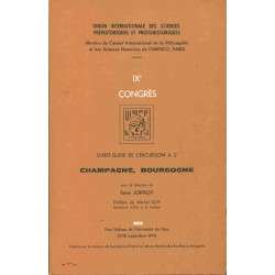 IXe congrès.Livret-guide de l'excursion A2.Champagne Bourgogne