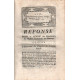Réponse pour le Syndic des Bénéficiers de l'Eglise Cathédrale de...