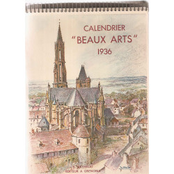 Calendrier "Beaux-arts" 1936