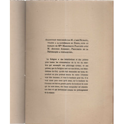 Allocution prononcée par l'abbé Richaud vicaire à la Cathédrale de...