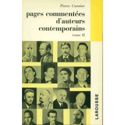 Pages commentées d'auteurs contemporains Tme II
