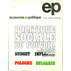 Economie et politique . Revue marxiste d'économie .No 220