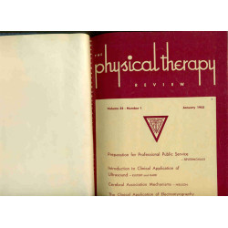 The Pysical Therapy Review . Volume 35 . Number 1 2 3 4 5 6 7 8 9...