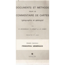 Documents et methode pour les commentaires de cartes fascicule 1 -...