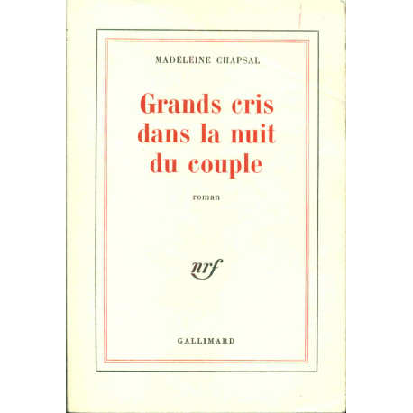 Grands cris dans la nuit du couple