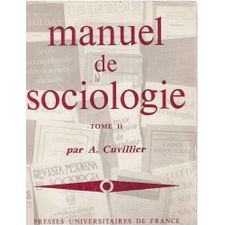 Manuel de Sociologie.Tome 2