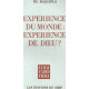 Expérience du monde:expérience de Dieu