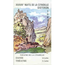 XXXVIII es Nuits de LA CITADELLE DE SISTERON .1993 . Théatre de la...