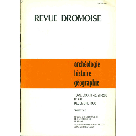 Revue Dromoise.Tome LXXXIII.p. 211-266.no 418