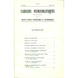 Cahiers numismatiques . Bulletin de la société d'études...