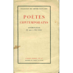 Poètes contemporains . Anthologie de 1900 à nos jours