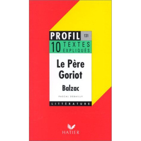 Le Pere Goriot (1835) Balzac. 1
