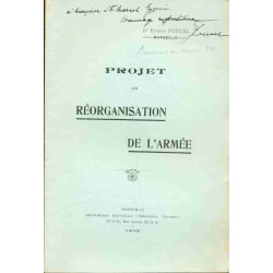 Projet de Réorganisation de l'armée