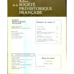 Bulletin de la société préhistorique française . Tome 83 . Numéro...