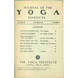 Journal of the Yoga Institute Volume XI Number 3