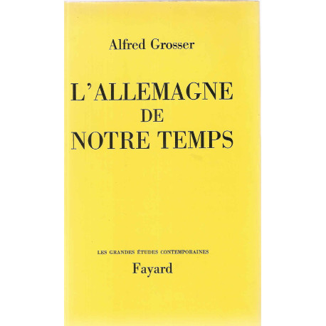 L'allemagne de notre temps