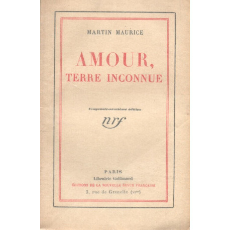 Amour terre inconnue
