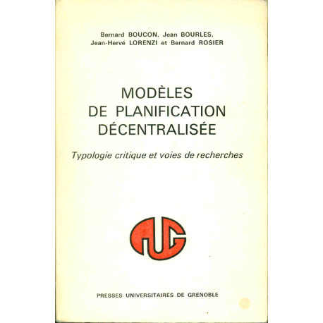 Modèles de planification décentralisée.Typologies critique et...