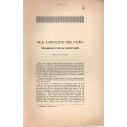 Sur l'origine des Noms de l'Isère et de la Tarentaise