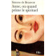 Anne ou quand prime le spirituel