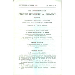 Les conférences de l'Institut historique de Provence . 52e année ....