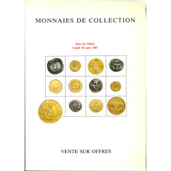 Monnaies de collection Vente sur ordres