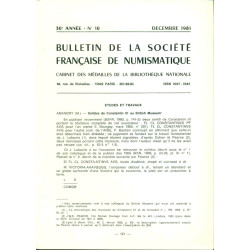 Bulletin de la société française de numismatique. cabinet des...