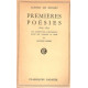 Premières poésies