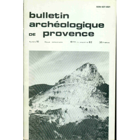 Bulletin archéologique de Provence.Numéro 10