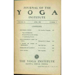 Journal of the Yoga Institute Volume VII Number 9