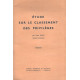 Etude sur le classement des privileges