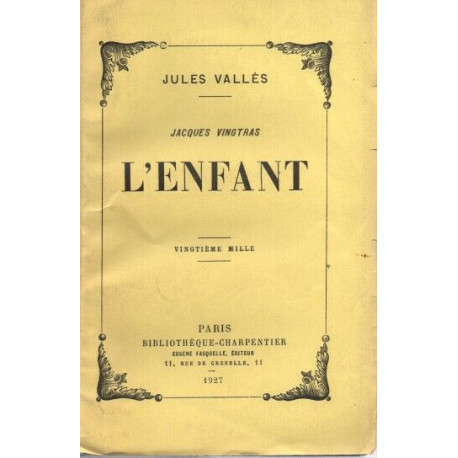 L'enfant Jacques Vingtras