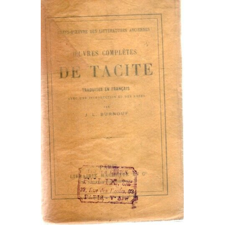 Oeuvres completes traduites par J.L. BURNOUF