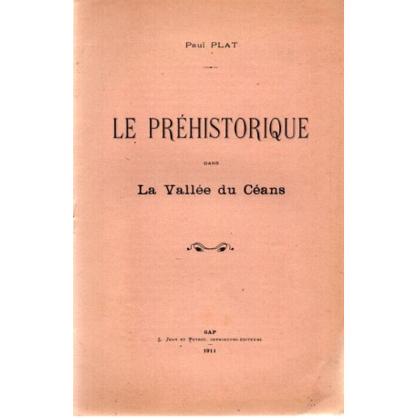 Le préhistorique dans la Vallée du Céans