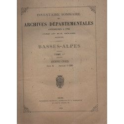 Inventaire sommaire des Archives Départementales antérieures à...