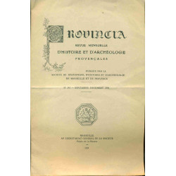 Provincia . Revue mensuelle d'Histoire et d'Archéologie...