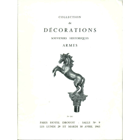 Importante et rare collection de décorations militaires et civiles...