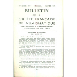 Bulletin de la Société française de Numismatique. No 1