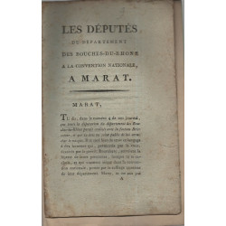Les DEPUTES du Département des Bouches-du-Rhône à la Convention...