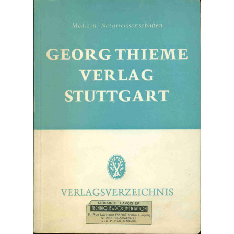 Medizin Naturwissenschaften. Georg Thieme Verlag Stuttgart 1946-1961